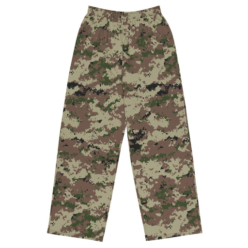 Digital Persian Multi-Terrain CAMO Unisex Wide-Leg Leisure Pants - 2XS - Pant