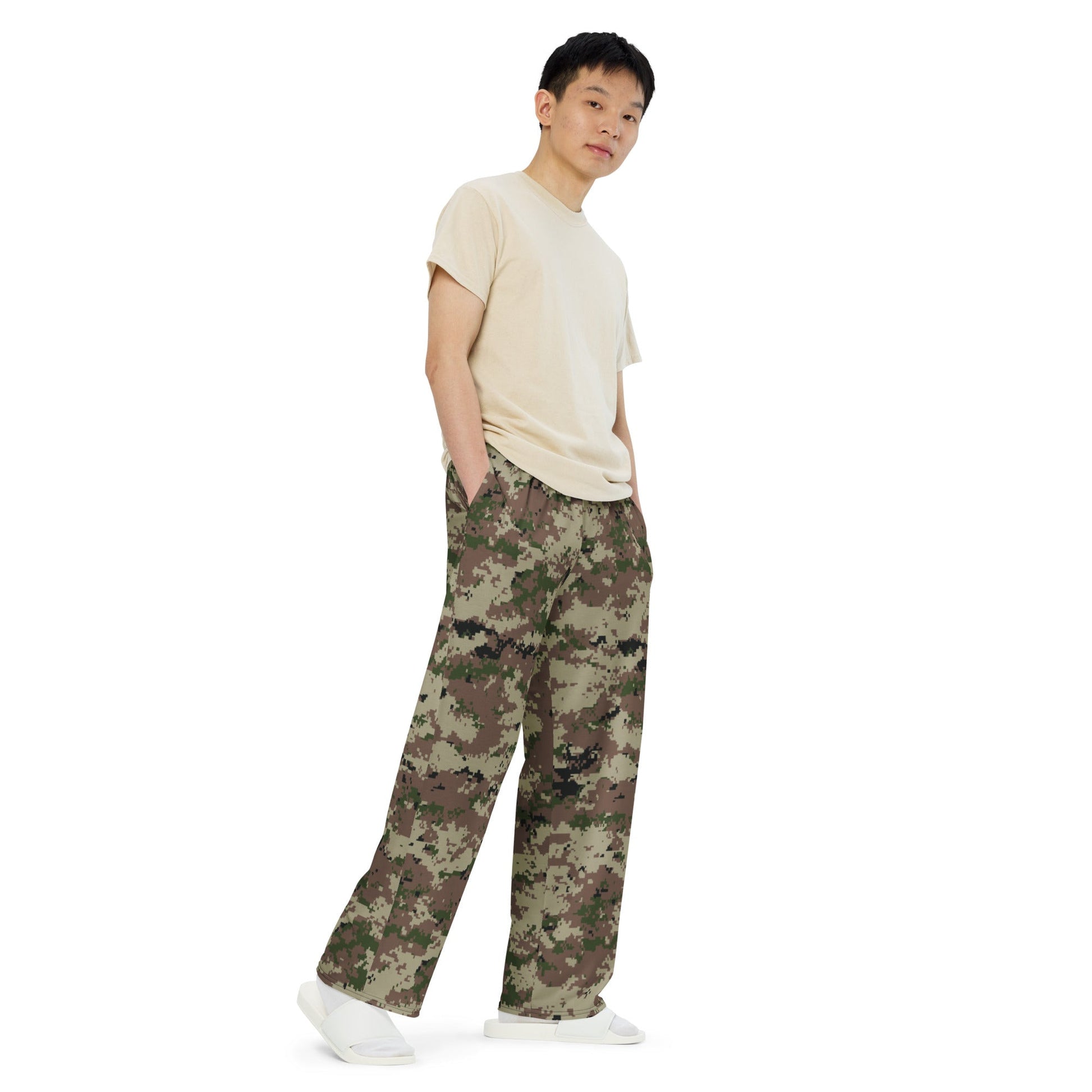 Iranian Digital Basij CAMO unisex wide leg pants Wide Pants