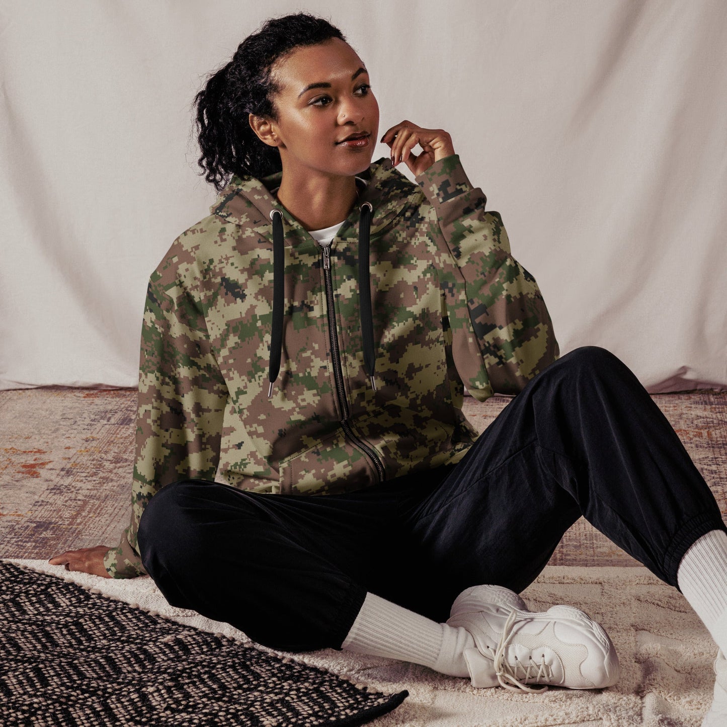 Iranian Digital Basij CAMO Unisex zip hoodie - Zip Hoodies