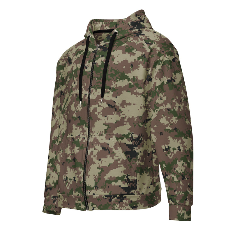 Digital Persian Multi-Terrain CAMO Unisex Zip Hoodie