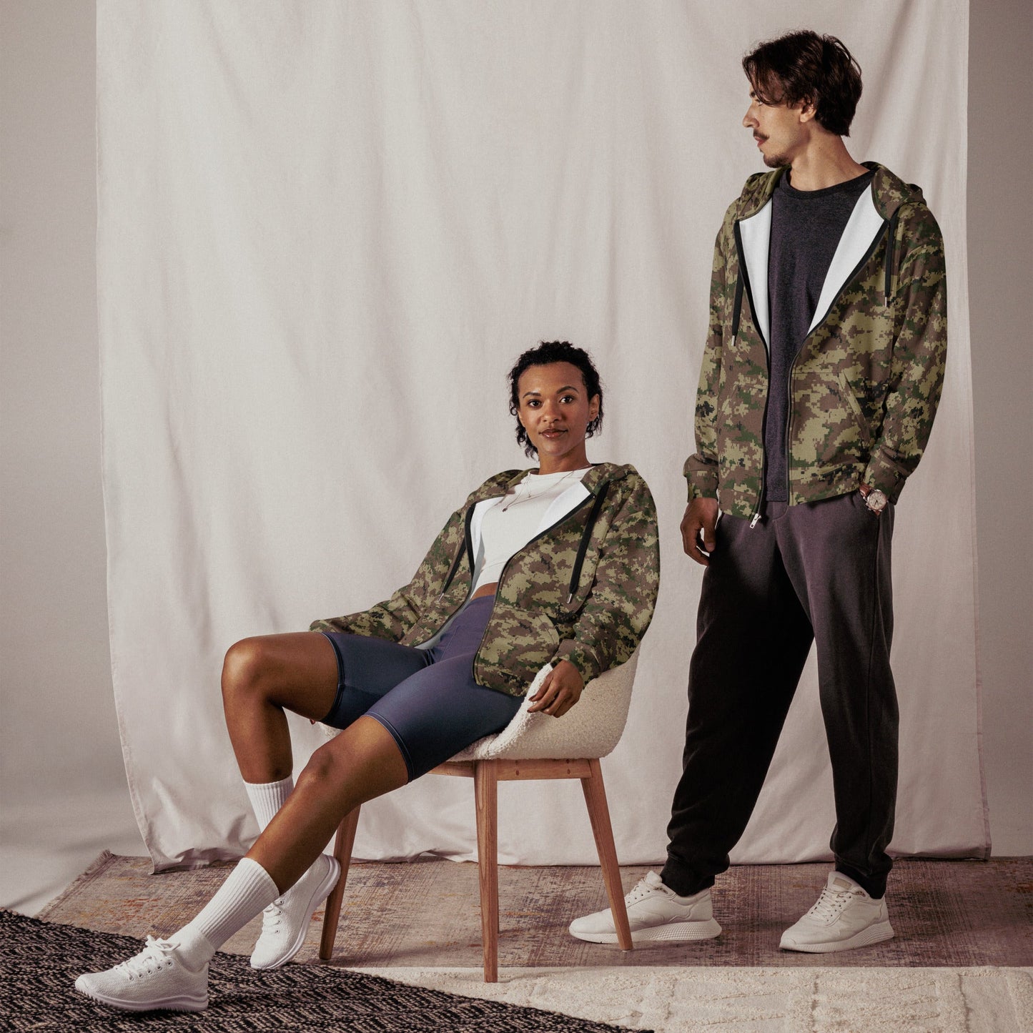 Iranian Digital Basij CAMO Unisex zip hoodie - Zip Hoodies