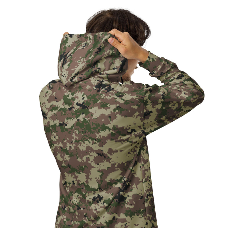 Digital Persian Multi-Terrain CAMO Unisex Zip Hoodie