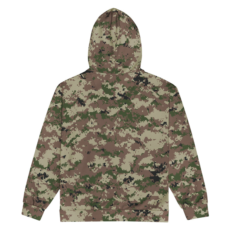 Digital Persian Multi-Terrain CAMO Unisex Zip Hoodie