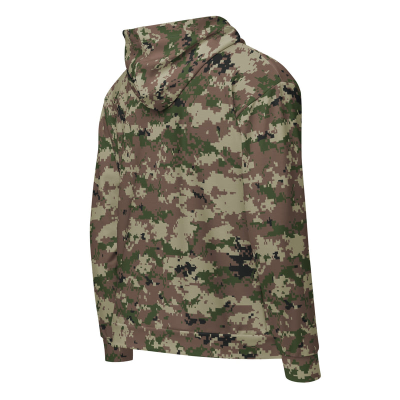 Digital Persian Multi-Terrain CAMO Unisex Zip Hoodie