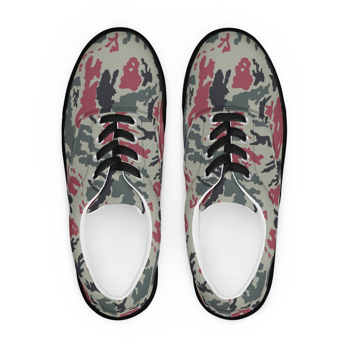 Iranian Island CAMO Mens Lace-Up Canvas Shoes - Lace-up