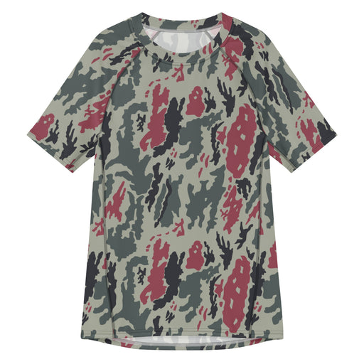Brushstroke Persian Rose CAMO Mens Short-Sleeve Rash Guard - 2XS - SS