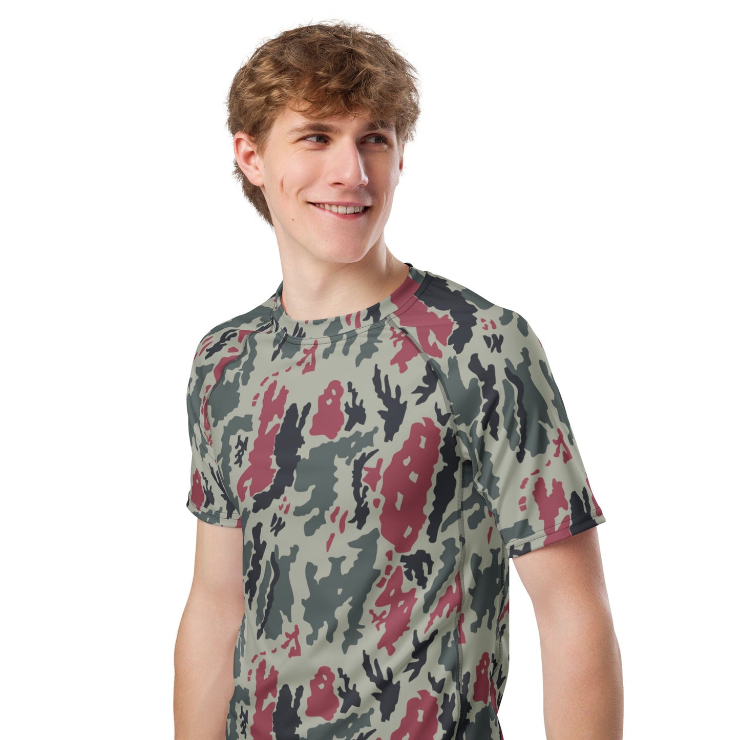 Iranian Island CAMO Mens Short-Sleeve Rash Guard