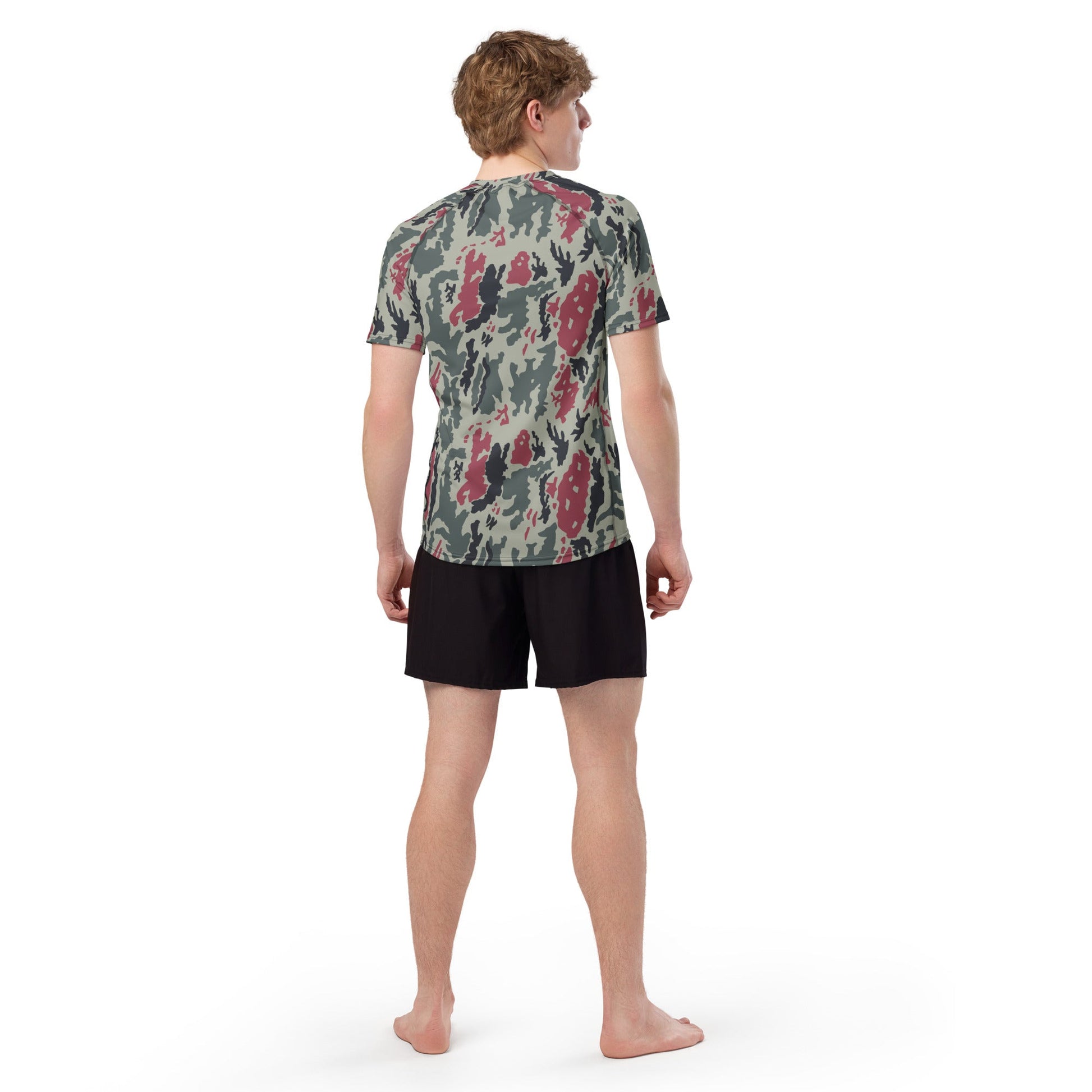 Iranian Island CAMO Mens Short-Sleeve Rash Guard