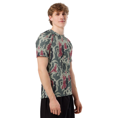Iranian Island CAMO Mens Short-Sleeve Rash Guard