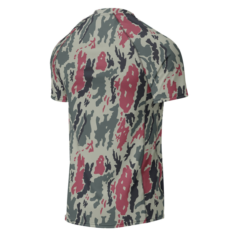 Brushstroke Persian Rose CAMO Mens Short-Sleeve Rash Guard - SS