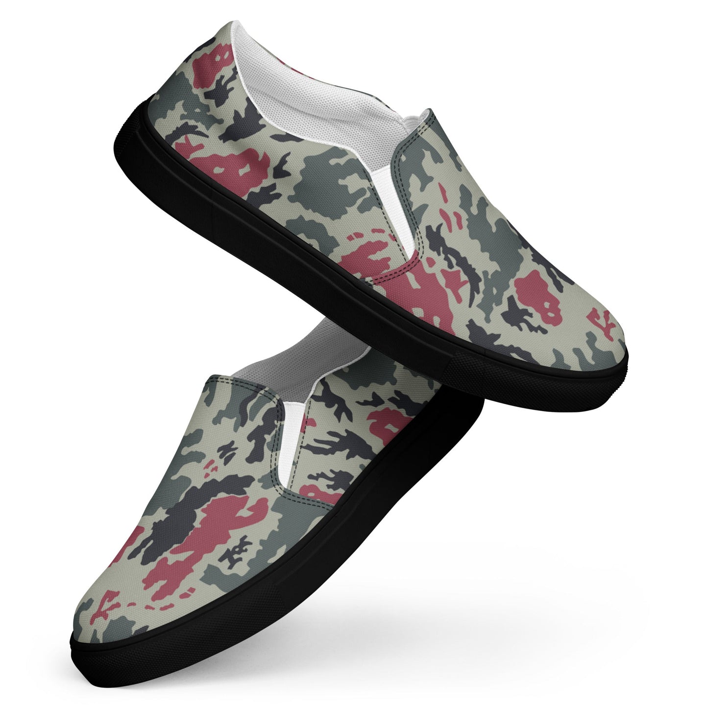 Iranian Island CAMO Mens Slip-On Canvas Shoes