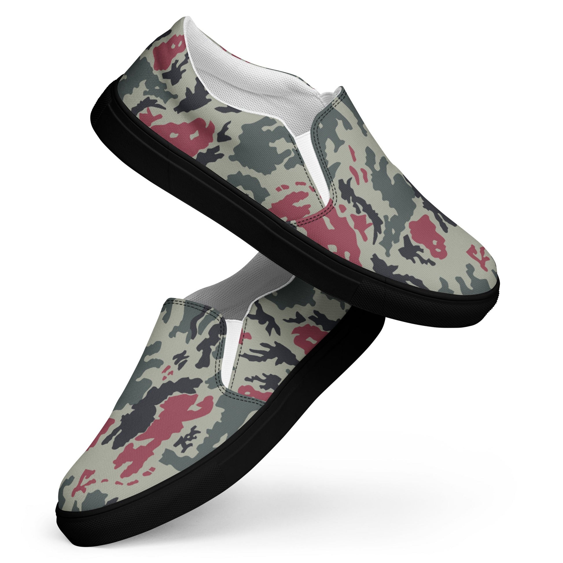 Iranian Island CAMO Mens Slip-On Canvas Shoes