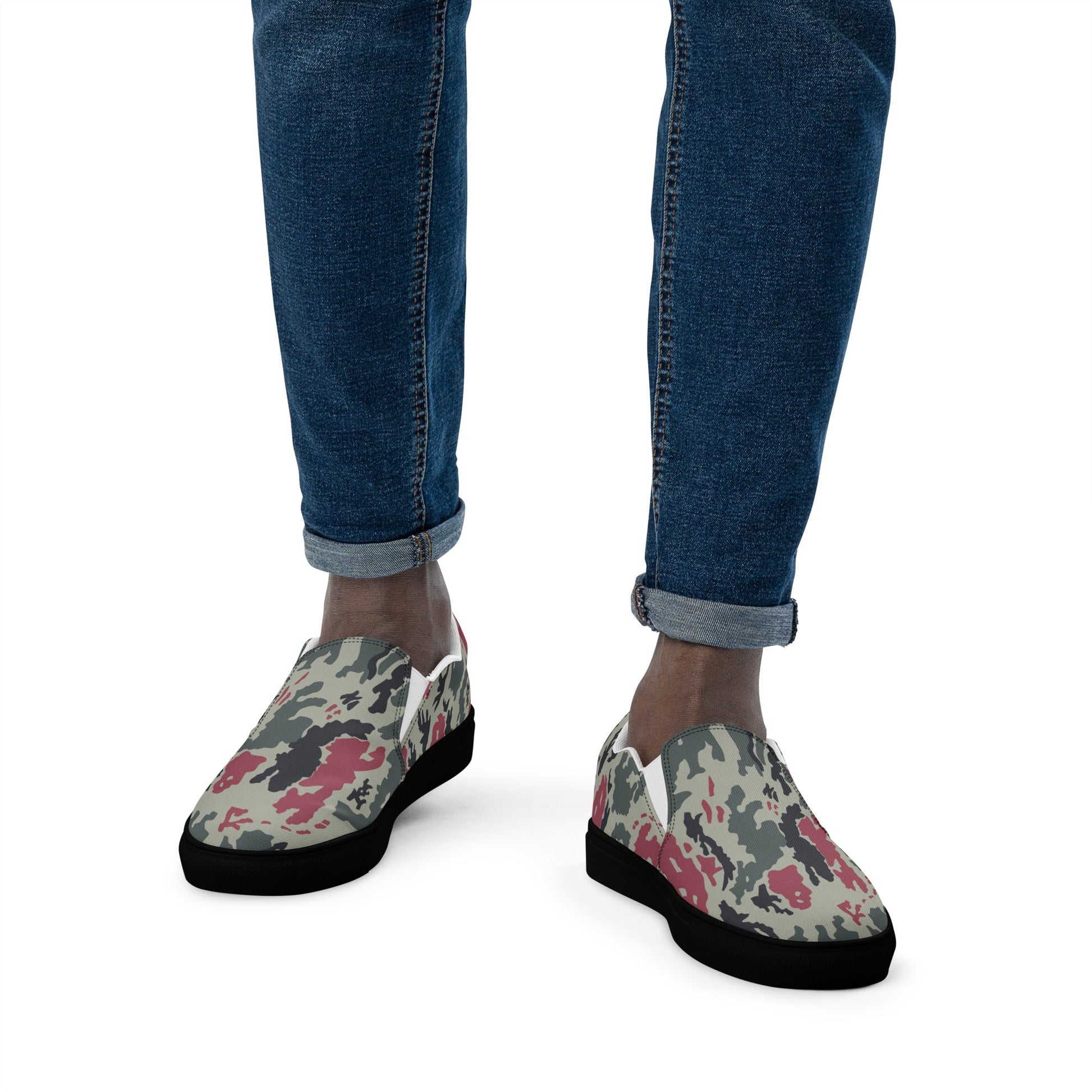 Iranian Island CAMO Mens Slip-On Canvas Shoes