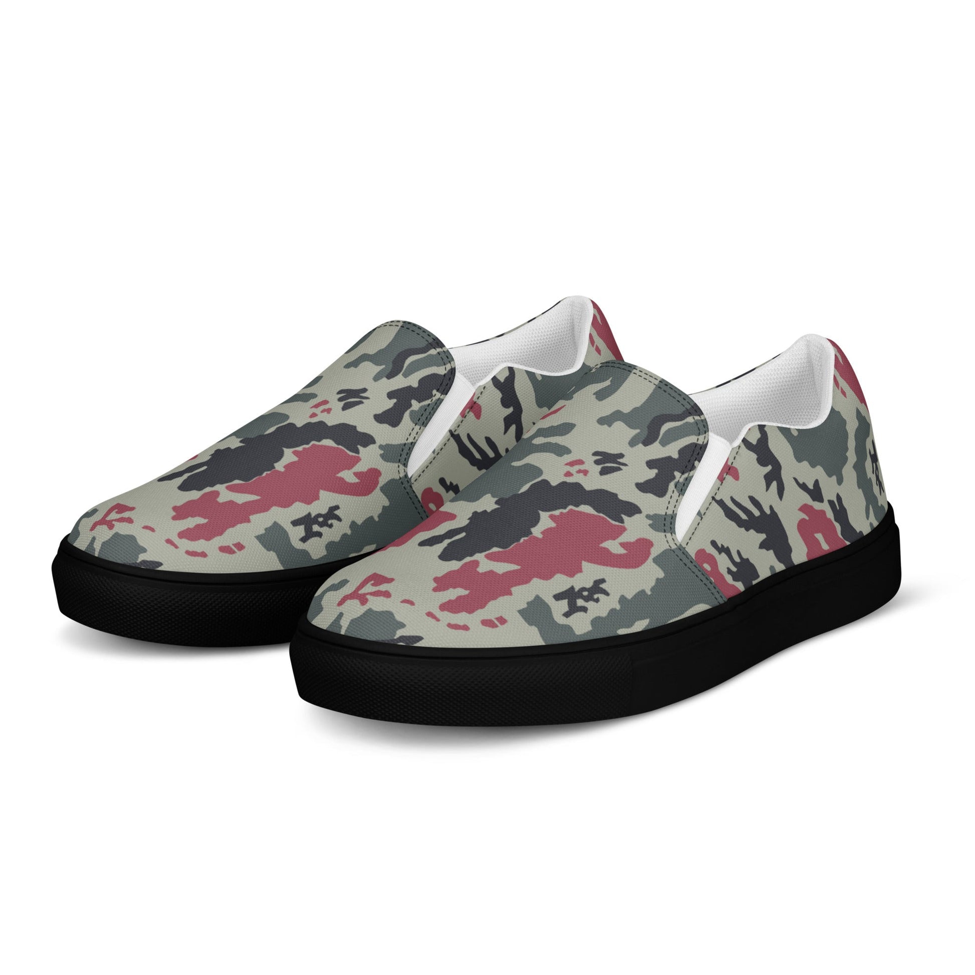 Iranian Island CAMO Mens Slip-On Canvas Shoes