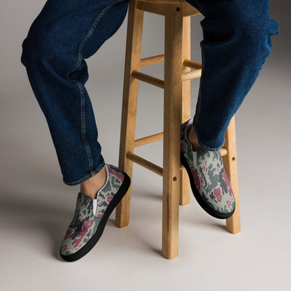 Iranian Island CAMO Mens Slip-On Canvas Shoes