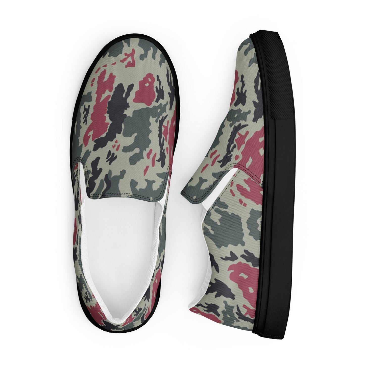 Iranian Island CAMO Mens Slip-On Canvas Shoes