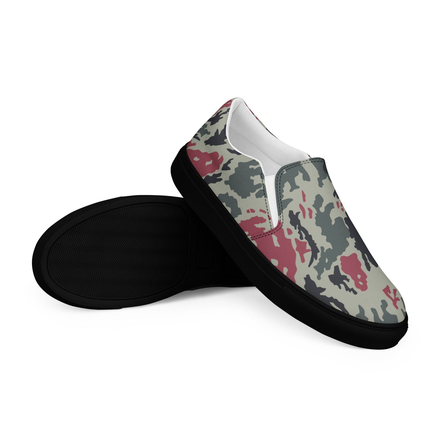 Iranian Island CAMO Mens Slip-On Canvas Shoes