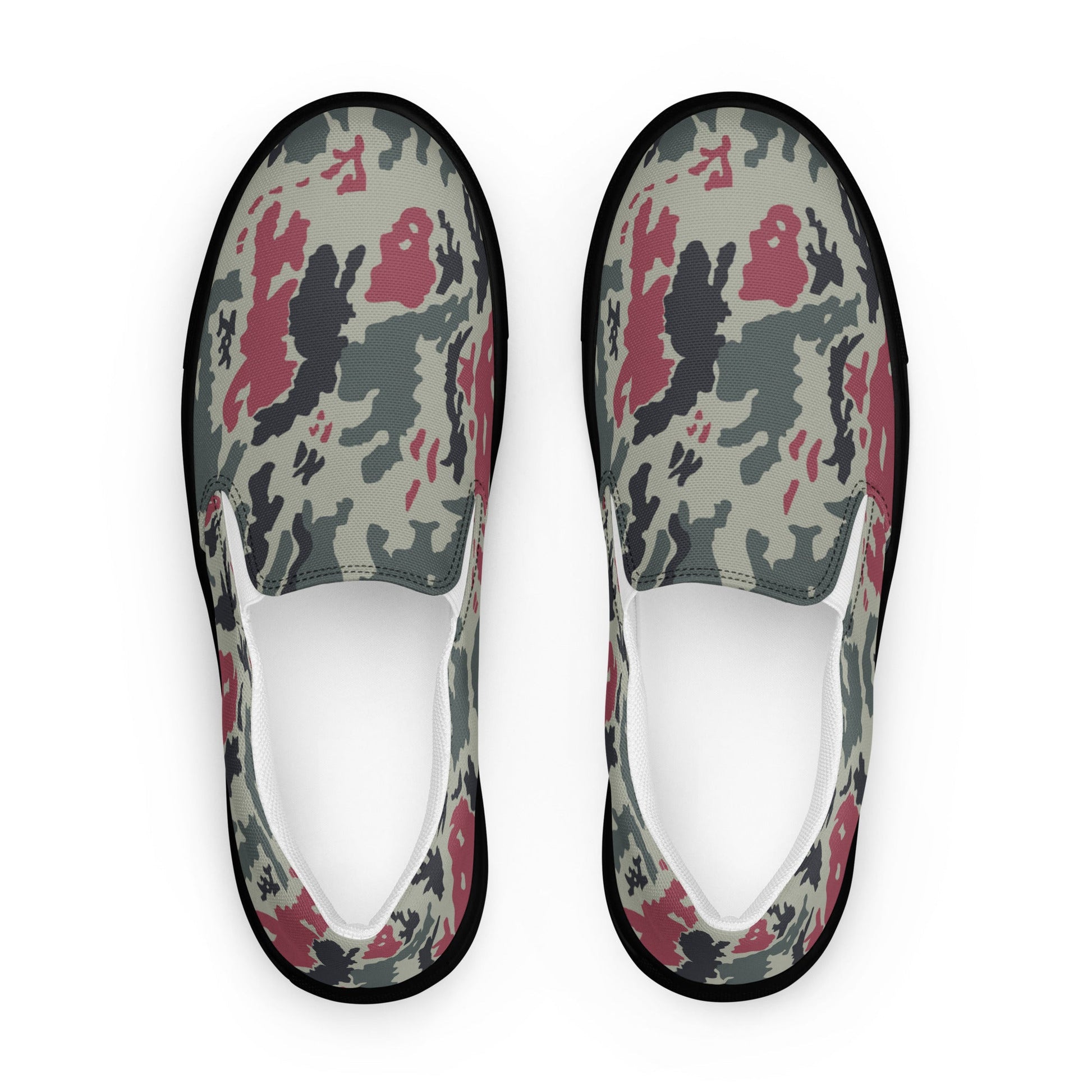 Iranian Island CAMO Mens Slip-On Canvas Shoes