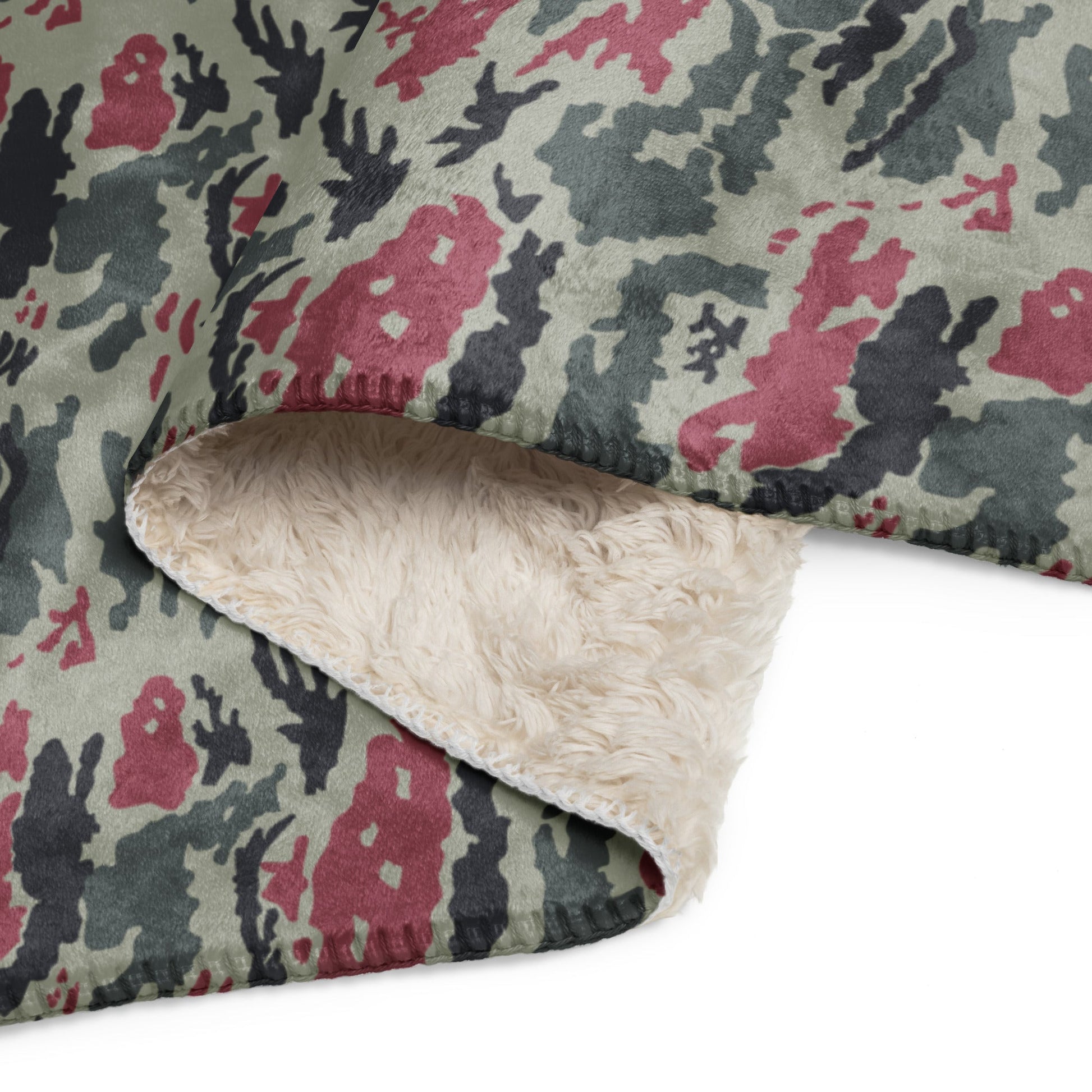 Iranian Island CAMO Sherpa Blanket