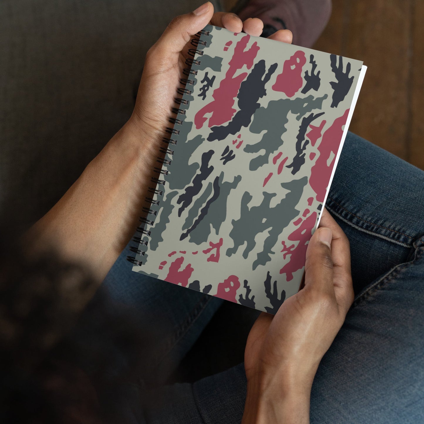 Iranian Island CAMO Spiral Notebook