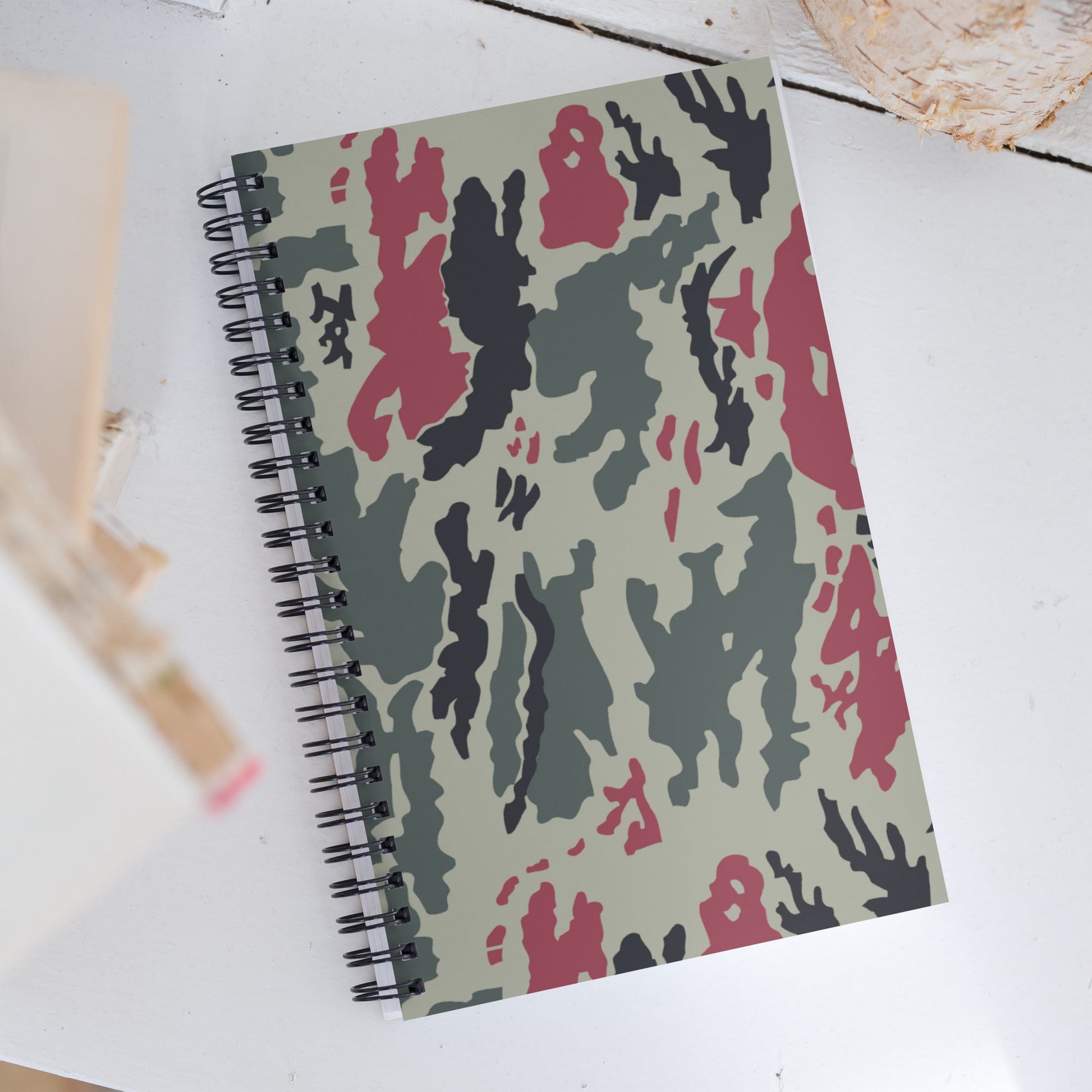 Iranian Island CAMO Spiral Notebook