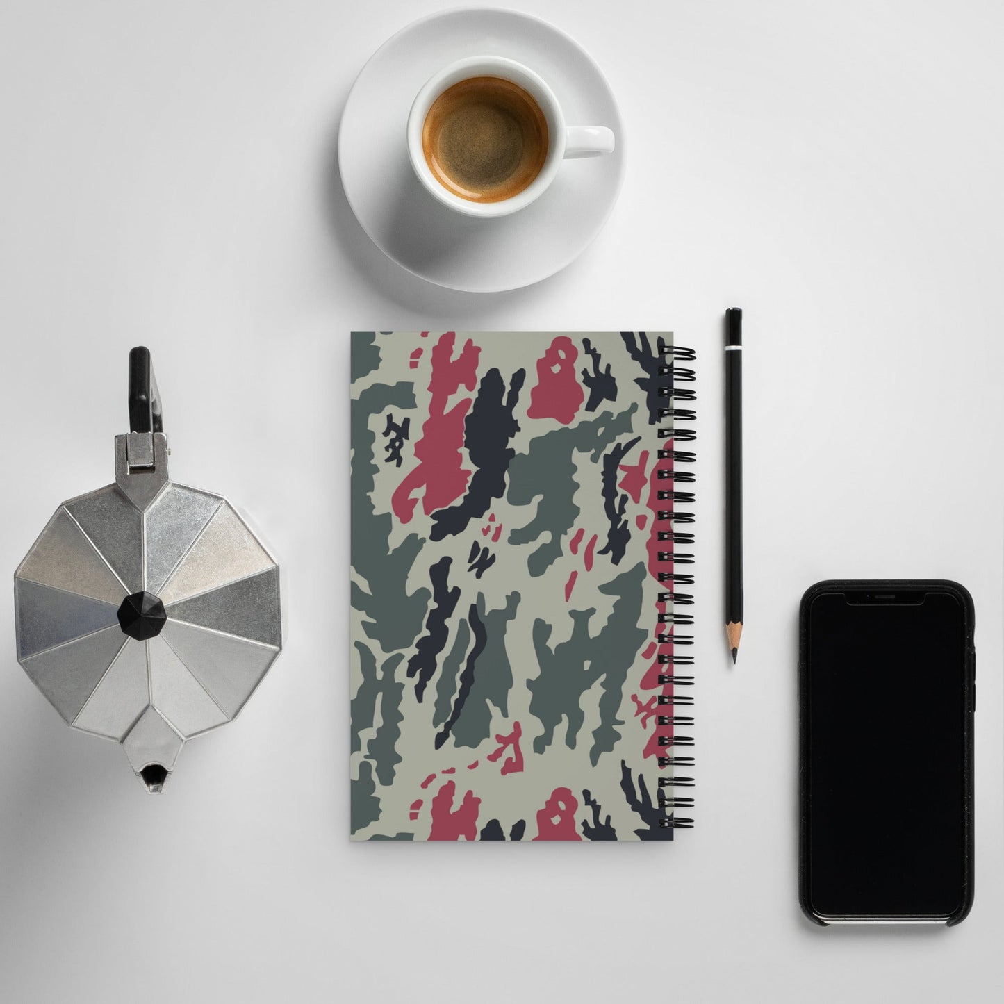 Iranian Island CAMO Spiral Notebook