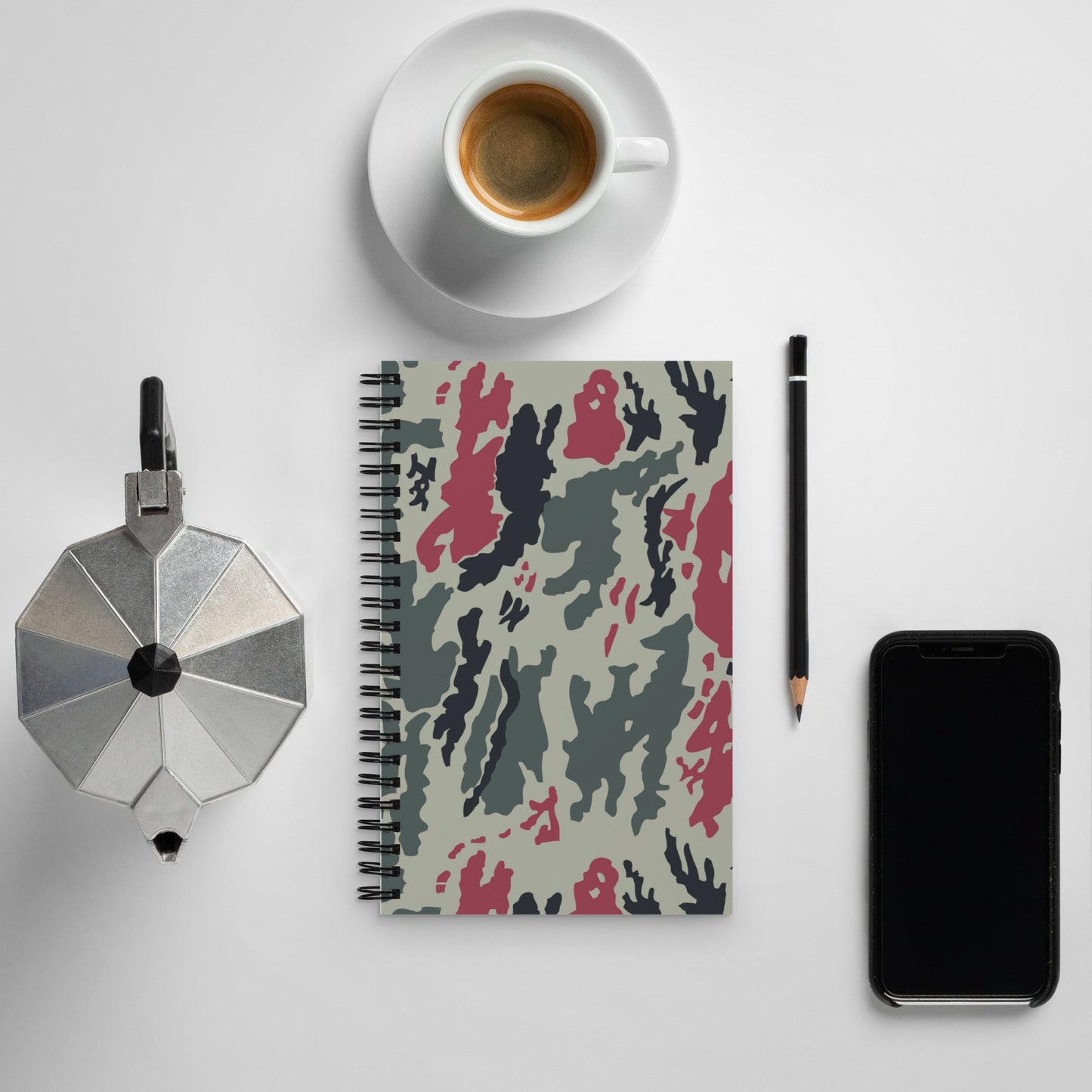 Iranian Island CAMO Spiral Notebook