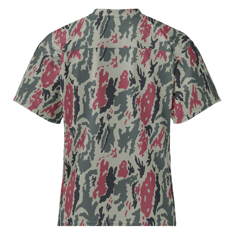 Brushstroke Persian Rose CAMO Unisex American Football Jersey