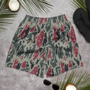 Brushstroke Persian Rose CAMO Unisex Athletic Long Shorts