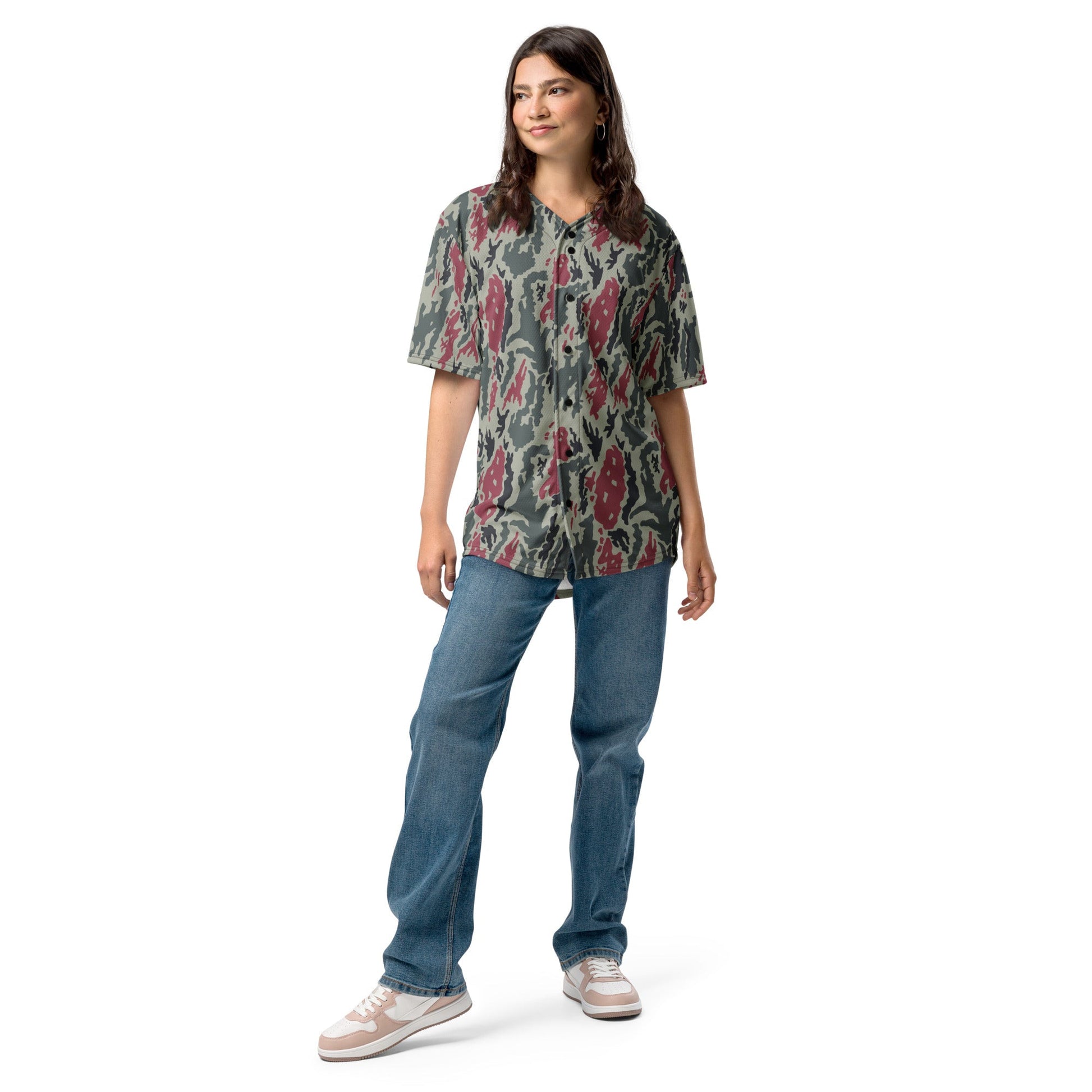 Iranian Island CAMO Unisex Baseball Jersey