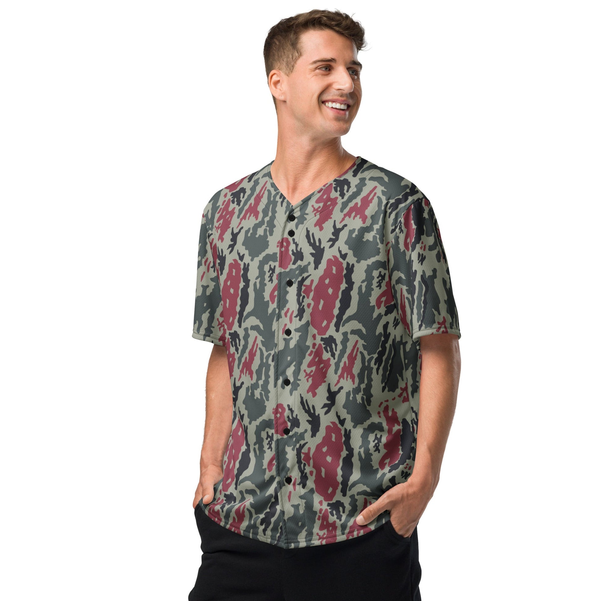 Iranian Island CAMO Unisex Baseball Jersey