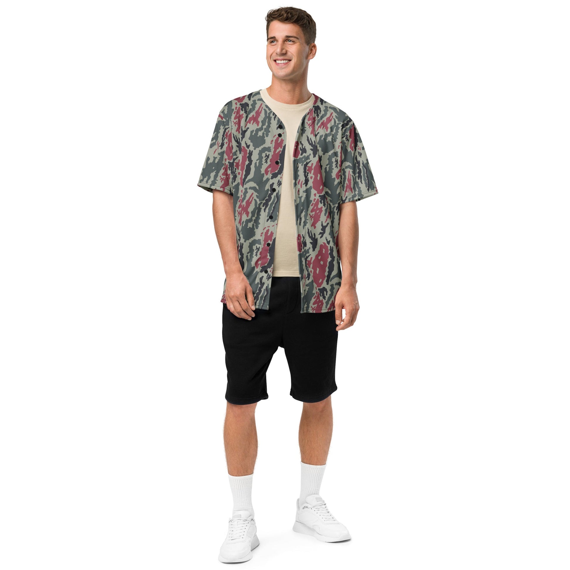 Iranian Island CAMO Unisex Baseball Jersey