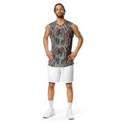 Brushstroke Persian Rose CAMO Unisex Basketball Jersey