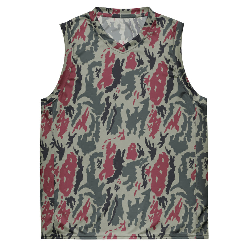 Brushstroke Persian Rose CAMO Unisex Basketball Jersey