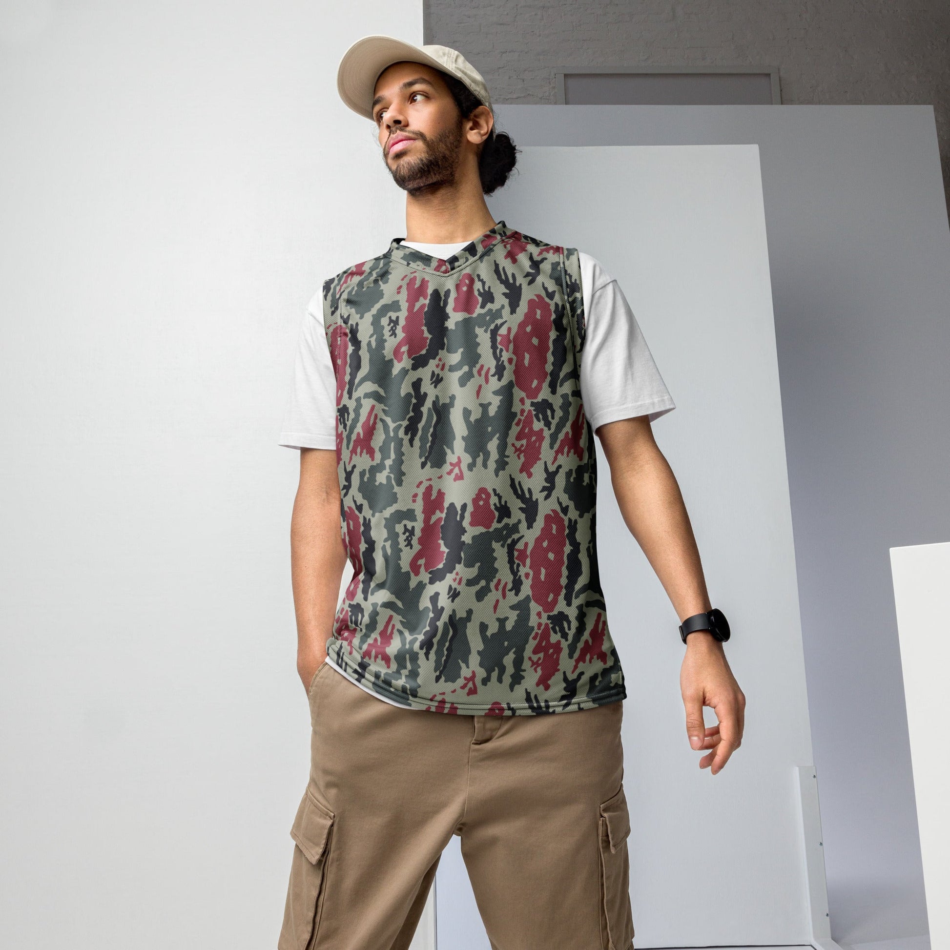 Iranian Island CAMO Unisex Basketball Jersey - 2XS