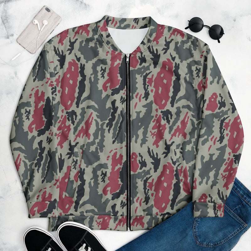 Brushstroke Persian Rose CAMO Unisex Bomber Jacket