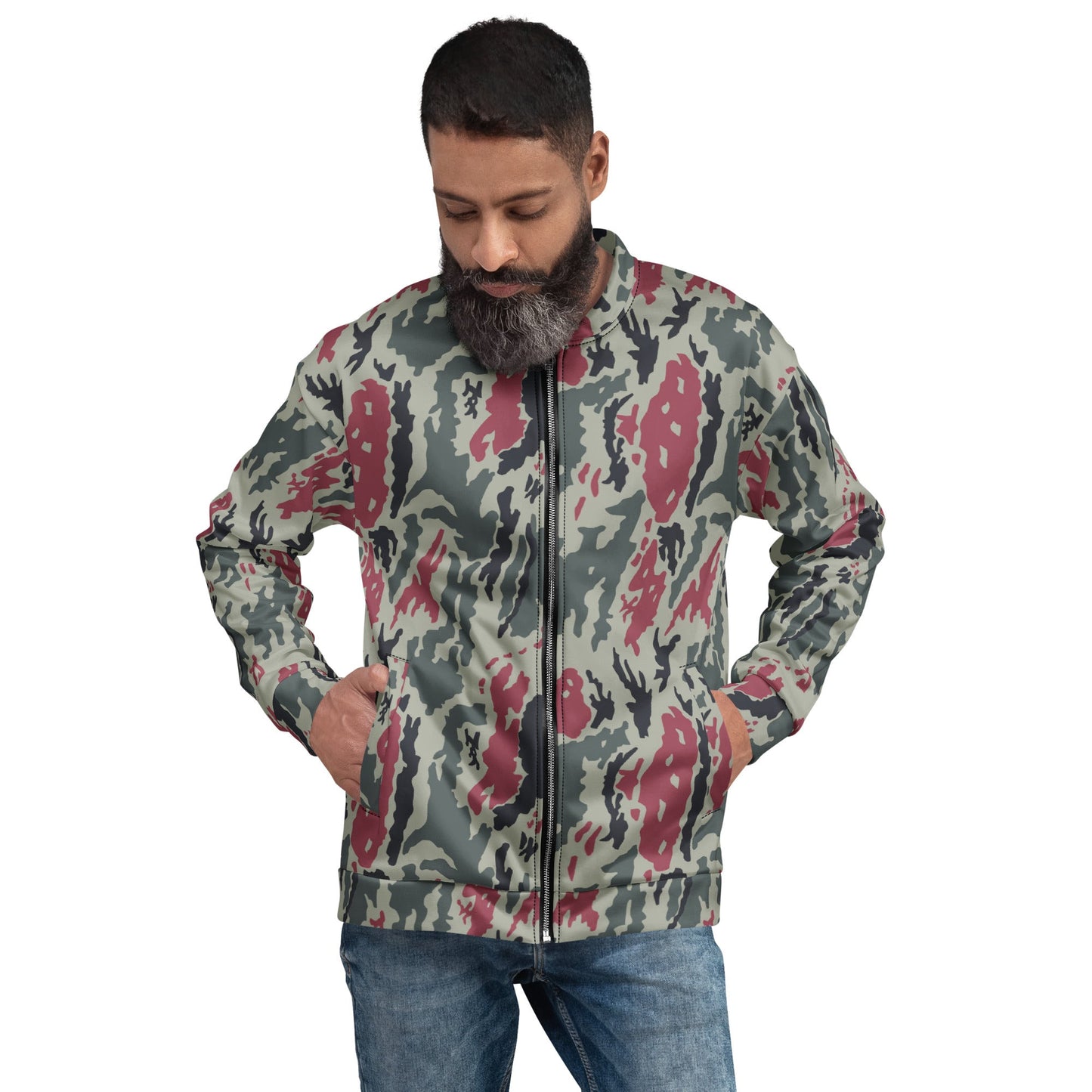 Iranian Island CAMO Unisex Bomber Jacket - XS