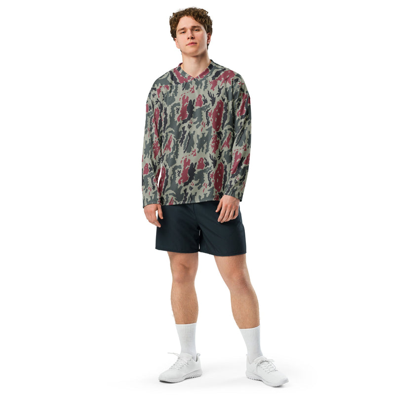 Brushstroke Persian Rose CAMO Unisex Hockey Fan Jersey