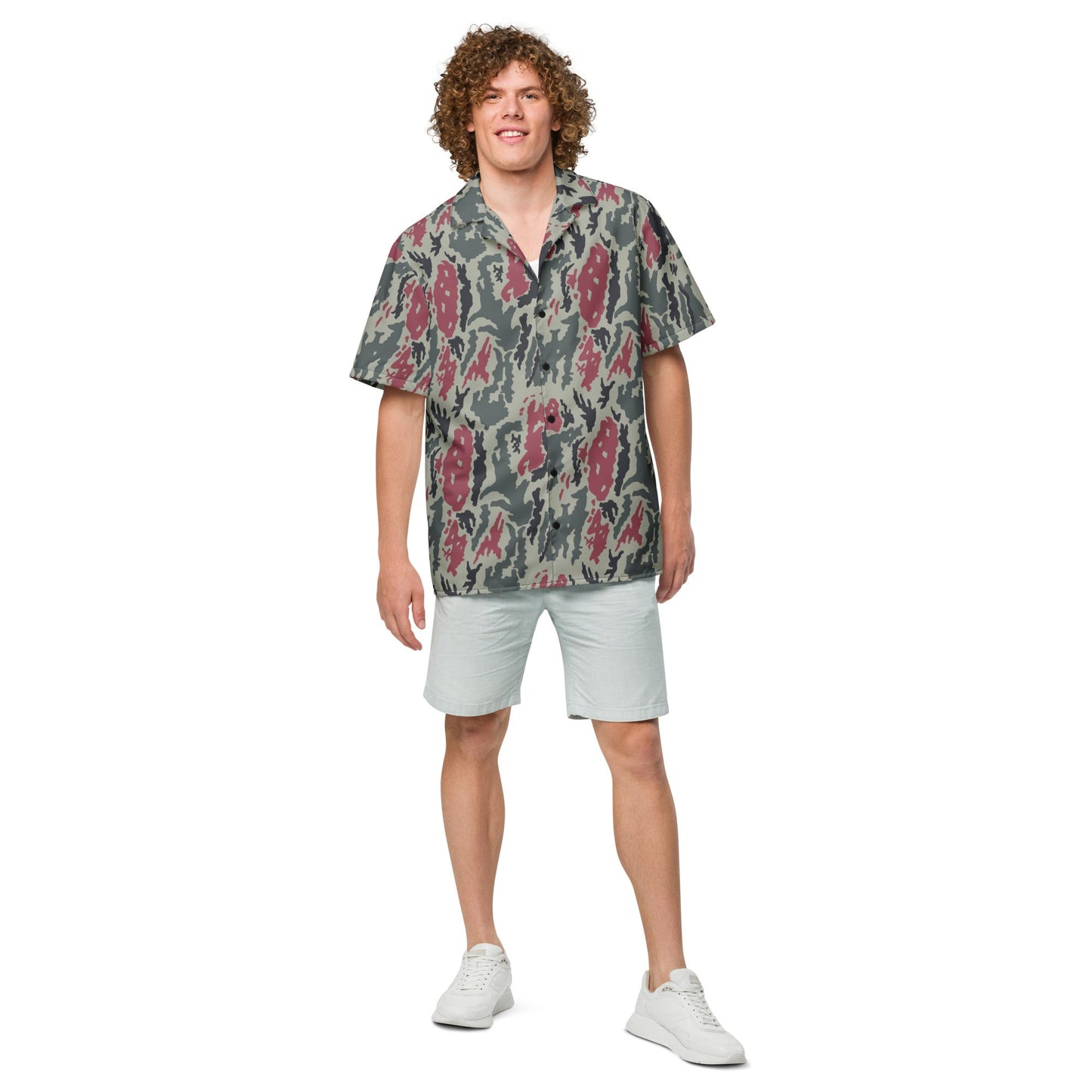 Iranian Island CAMO Unisex Short-Sleeve Button Shirt