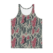 Brushstroke Persian Rose CAMO Unisex Tank Top - Shirt