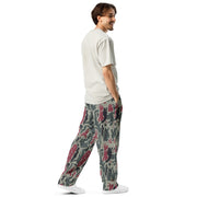 Brushstroke Persian Rose CAMO Unisex Wide-Leg Joggers