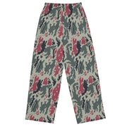 Brushstroke Persian Rose CAMO Unisex Wide-Leg Leisure Pants - Pant