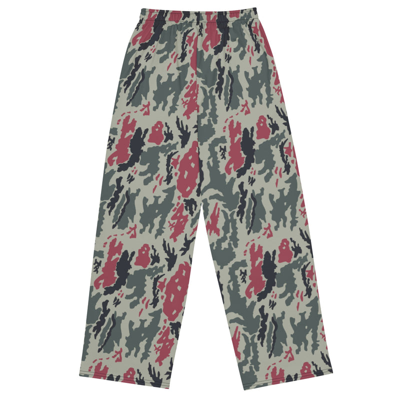 Brushstroke Persian Rose CAMO Unisex Wide-Leg Leisure Pants - Pant