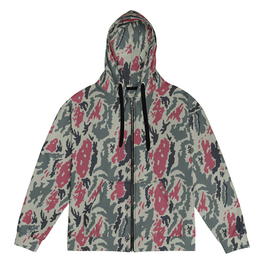 Iranian Island CAMO Unisex Zip Hoodie - 2XS