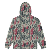 Brushstroke Persian Rose CAMO Unisex Zip Hoodie