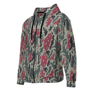 Brushstroke Persian Rose CAMO Unisex Zip Hoodie