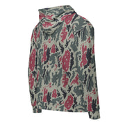 Brushstroke Persian Rose CAMO Unisex Zip Hoodie