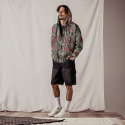 Brushstroke Persian Rose CAMO Unisex Zip Hoodie