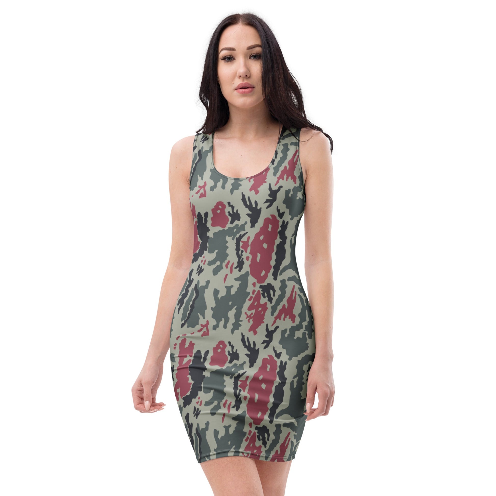 Iranian Island CAMO Womens Bodycon Dress - XS