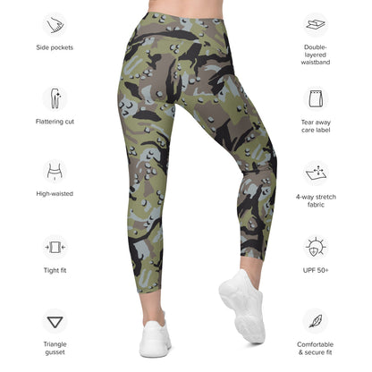 Iranian Naval Infantry CAMO Leggings with pockets - Womens With Pockets